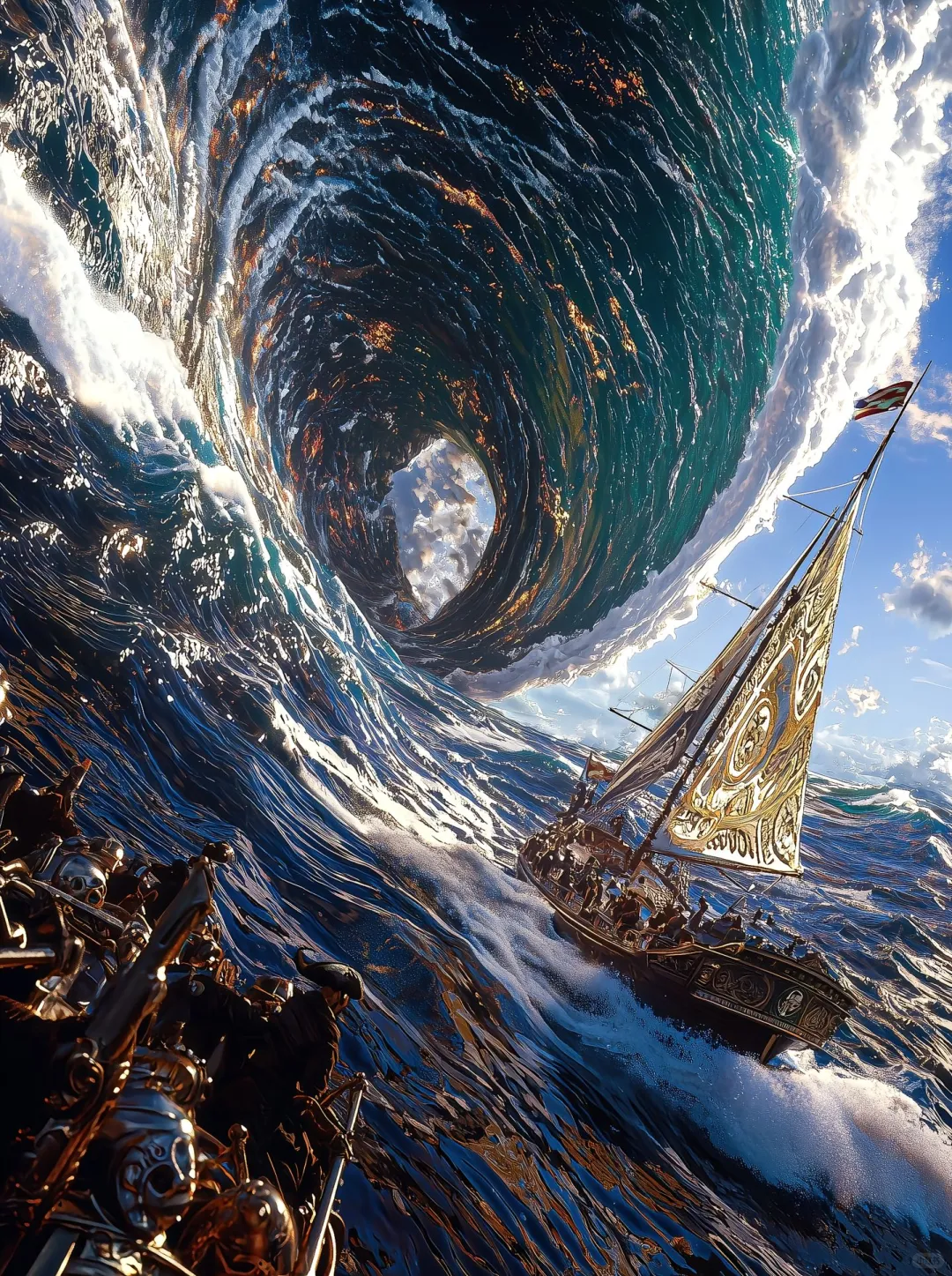 现实与科幻交织的时空之门🌊