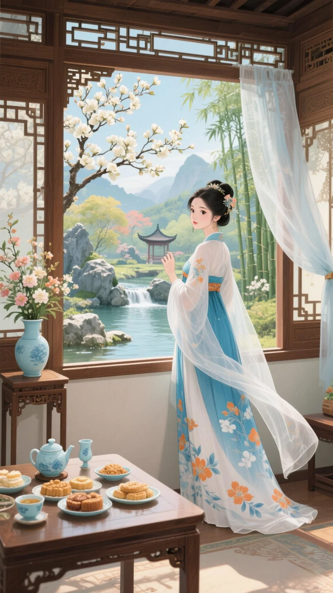🍃画中仙姿：古风美女的诗意生活🌸