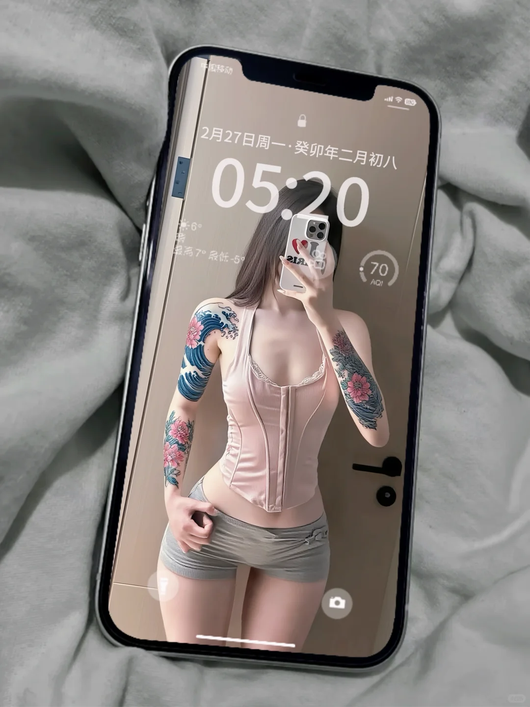 纹身拽姐社会辣妹壁纸｜高级感