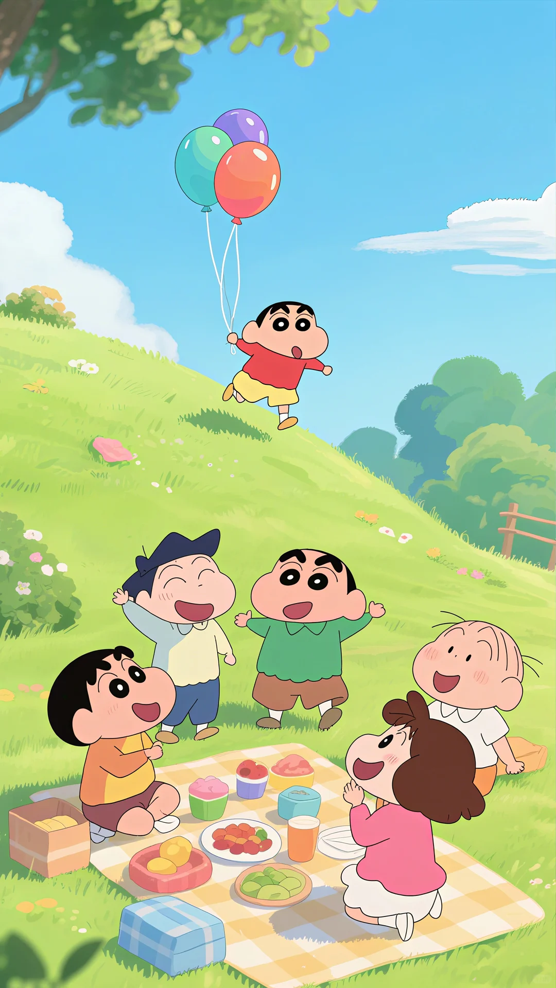 壁纸 | 蜡笔小新治愈瞬间，清凉了整个夏季