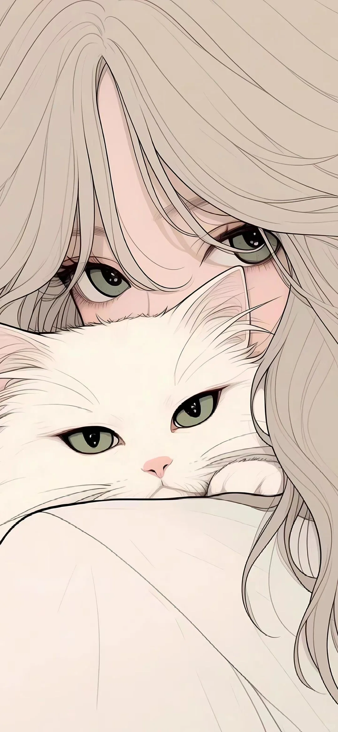 𝑺𝒉𝒂𝒓𝒆 少女和猫绝美壁纸