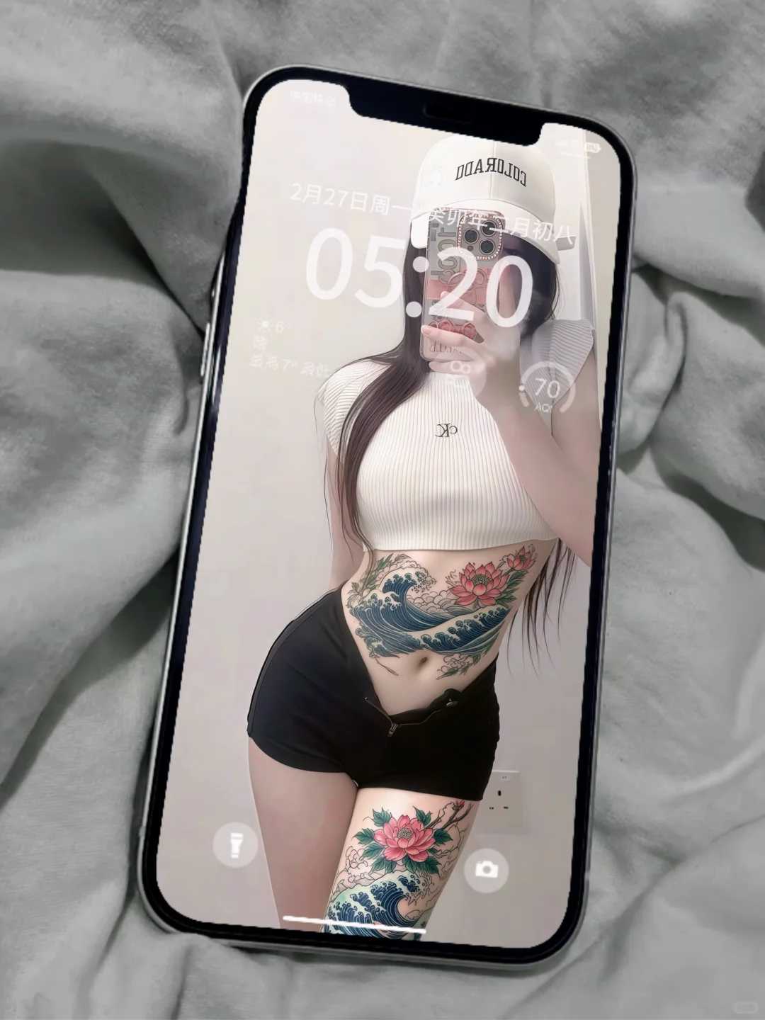 纹身拽姐社会辣妹壁纸｜高级感