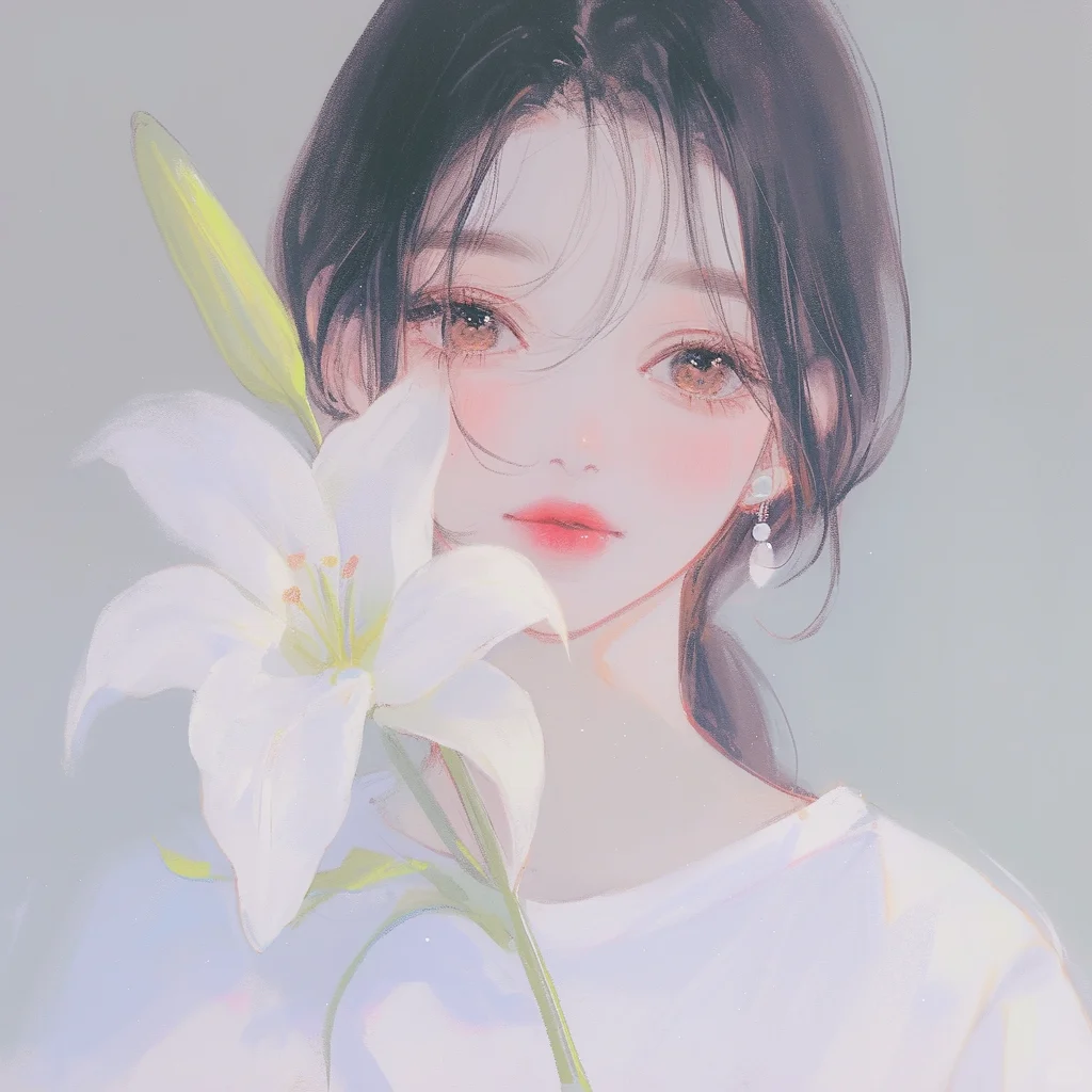随性而温柔的长发女生头像🌷