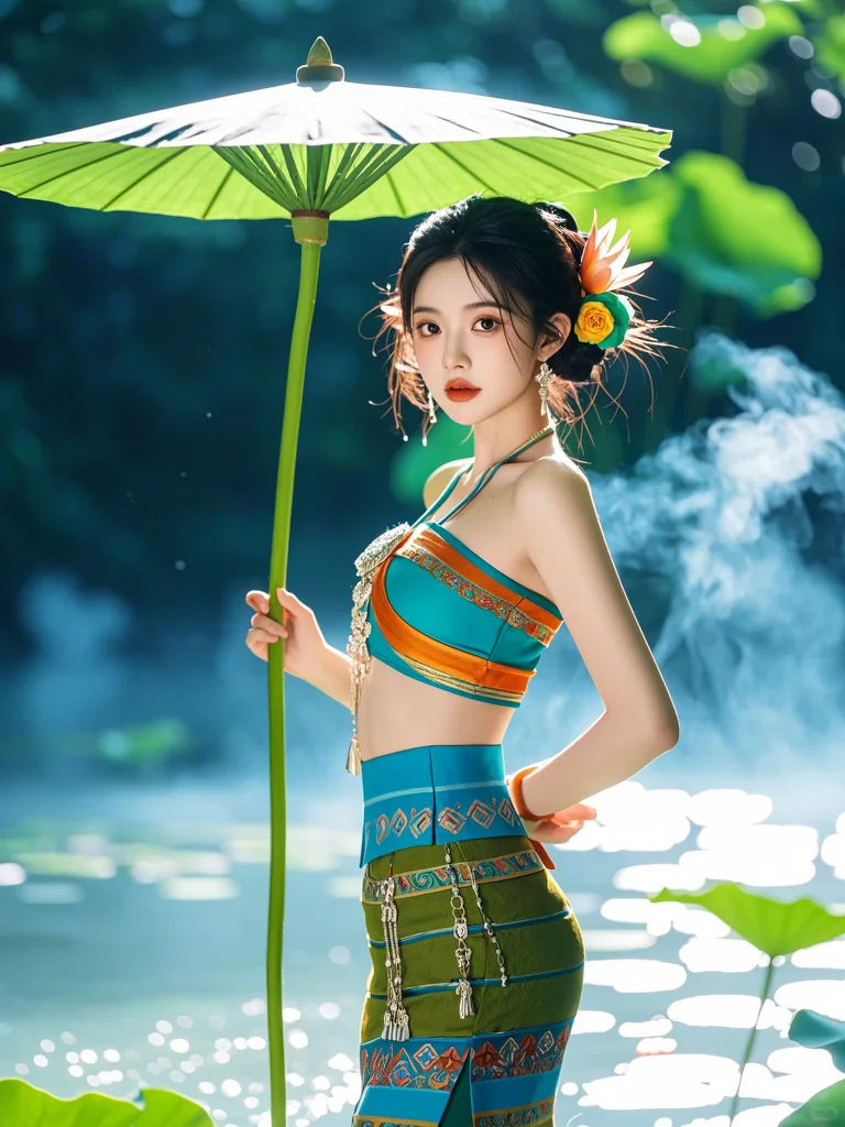 即梦咒语分享 | 河边傣女