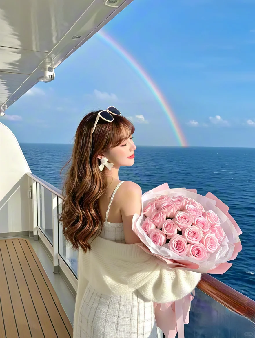 氛围感女头｜海边的你好美