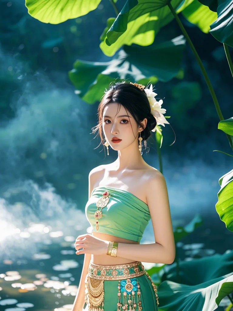即梦咒语分享 | 河边傣女