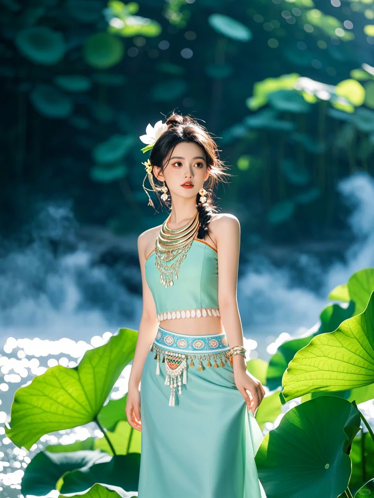即梦咒语分享 | 河边傣女
