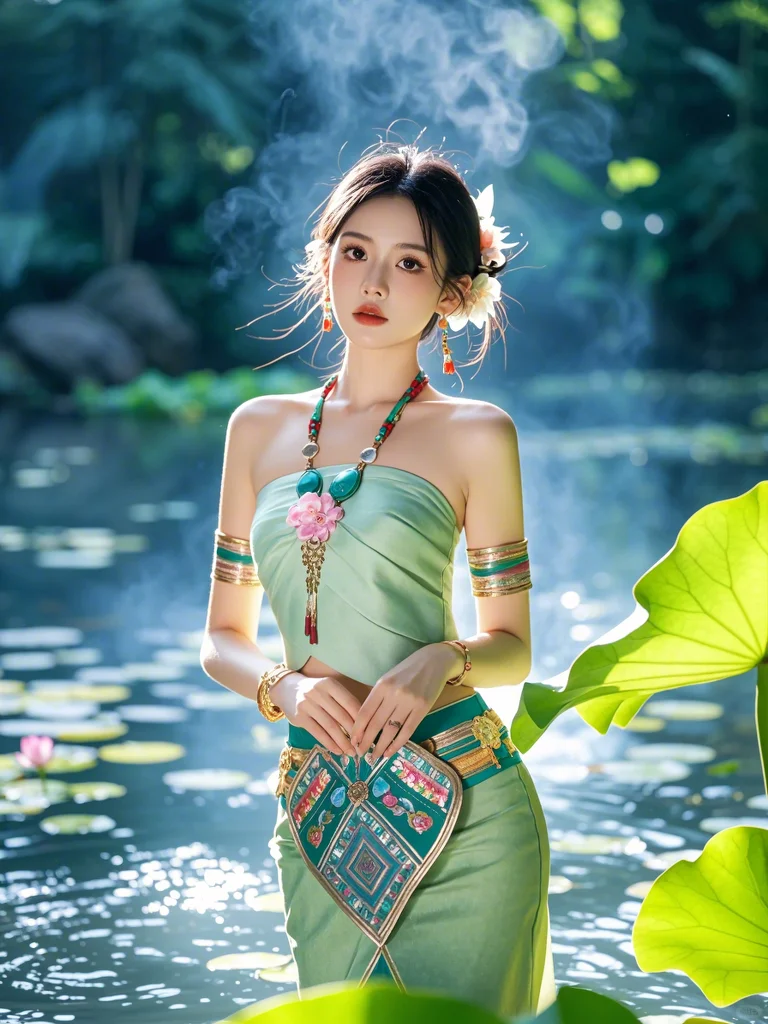 即梦咒语分享 | 河边傣女
