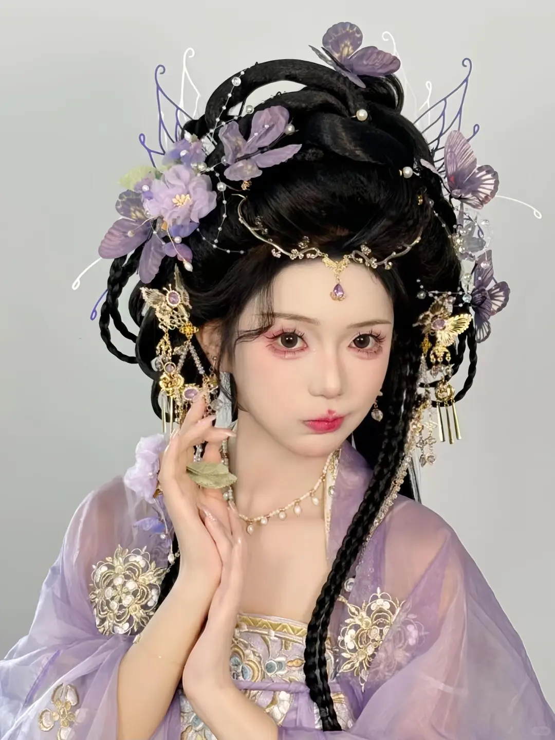 ✨紫色汉服神女，美到心颤😍
