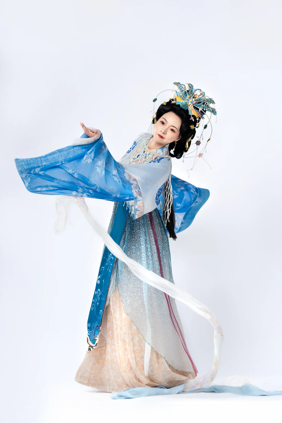 简单好用的汉服拍照姿势（白底摄影版）