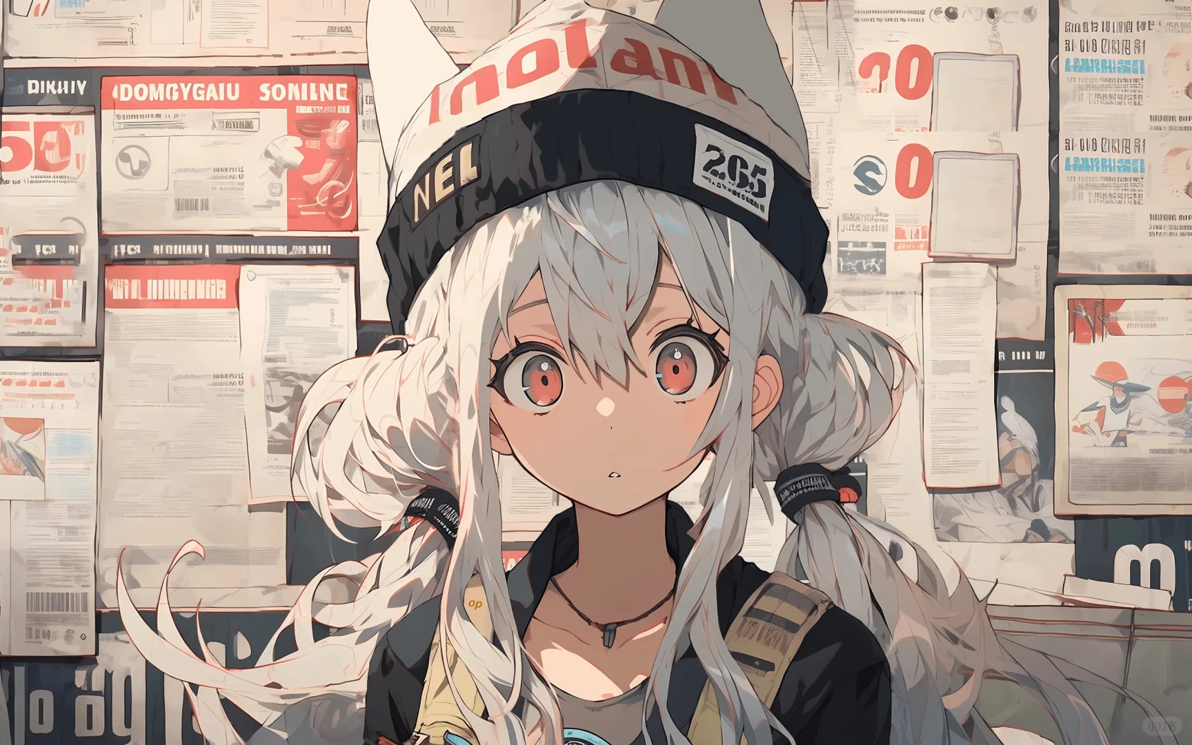 报纸墙#二次元壁纸