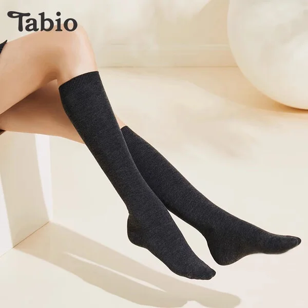 【京东】Tabio小腿袜女夏季防滑半膝袜子女及