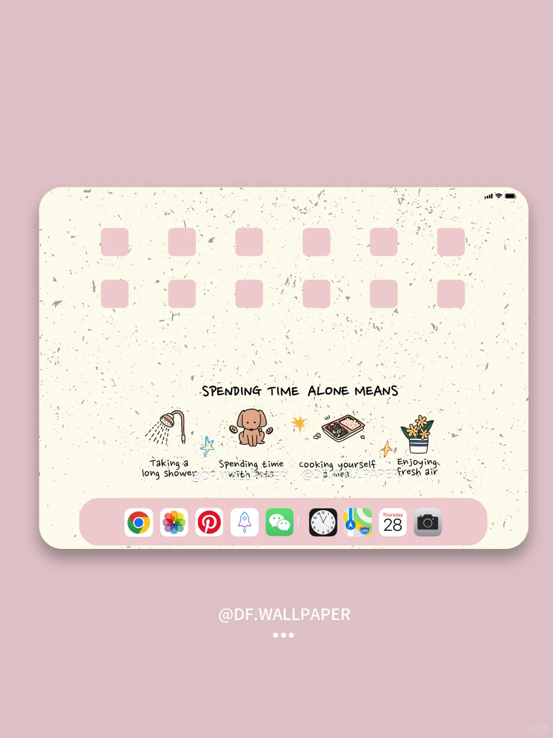 ipad壁纸｜美式正念复古｜INS风卡通壁纸