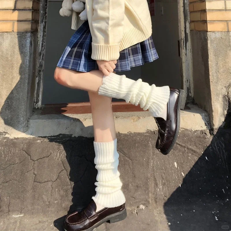 针织jkLolita袜套袜子女长筒小腿袜腿套