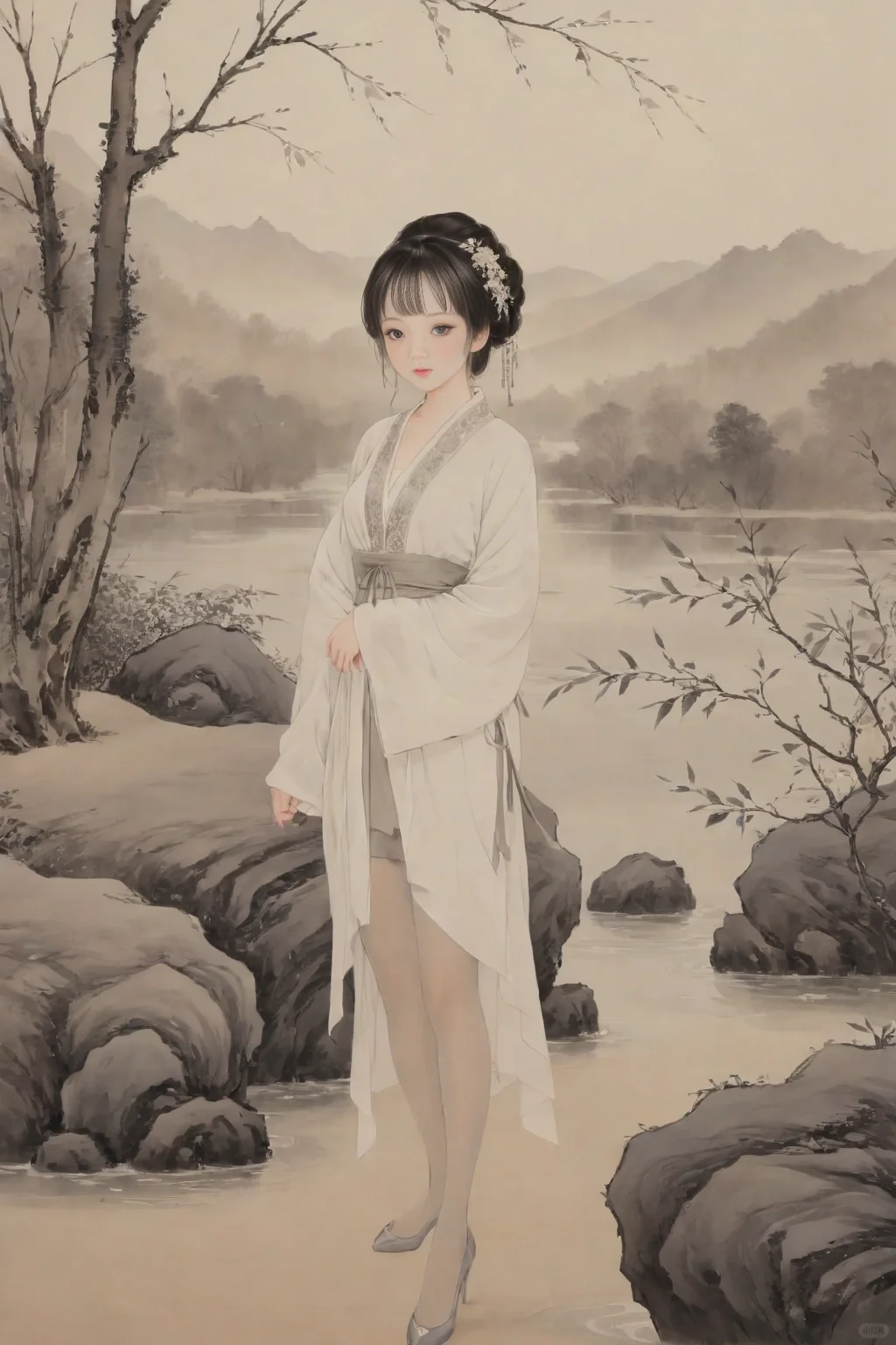 清纯可爱，娇艳欲滴，明媚照人，亭亭玉立