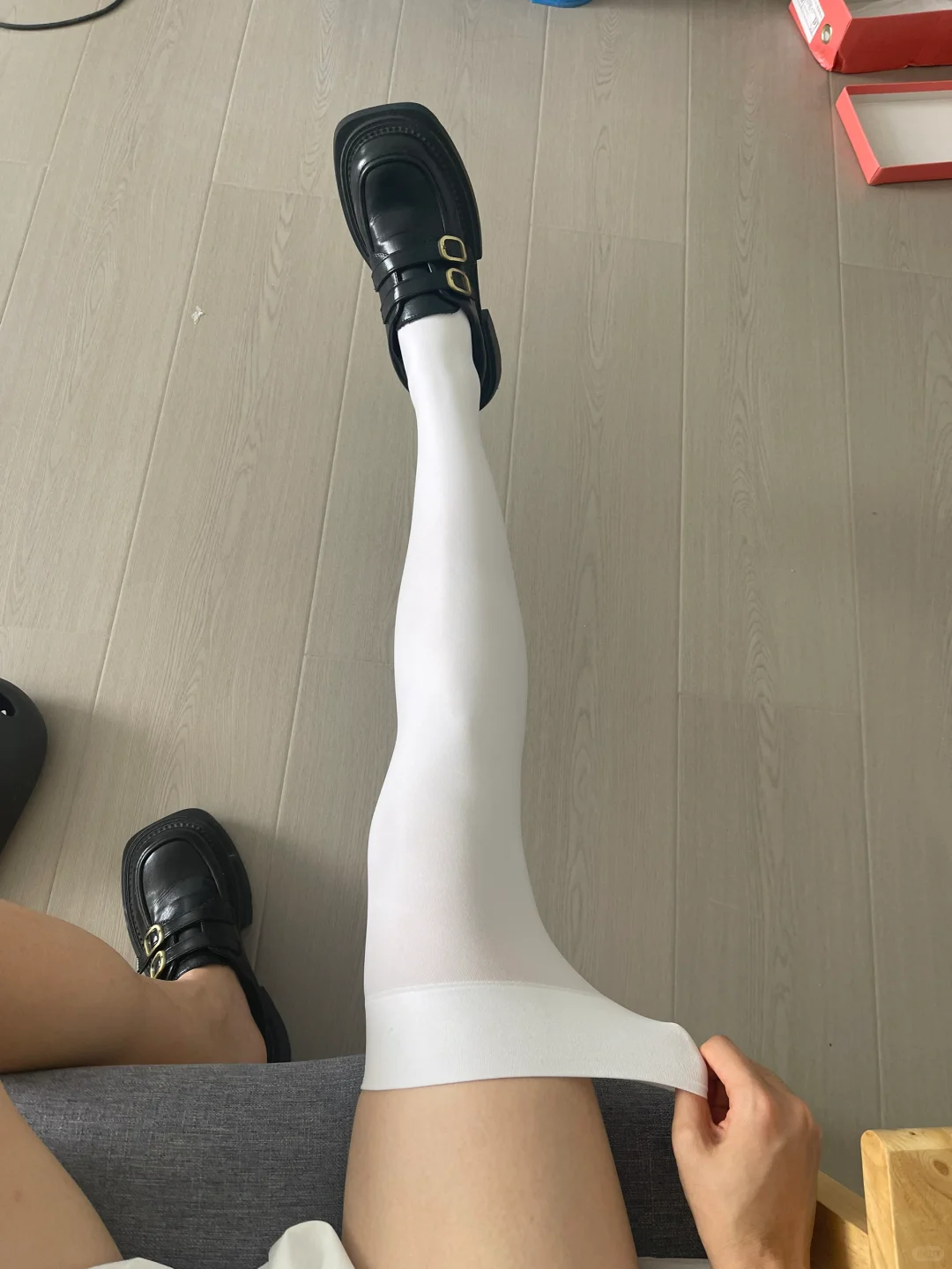 肉肉消失术｜压力过膝袜微胖小粗腿实拍！