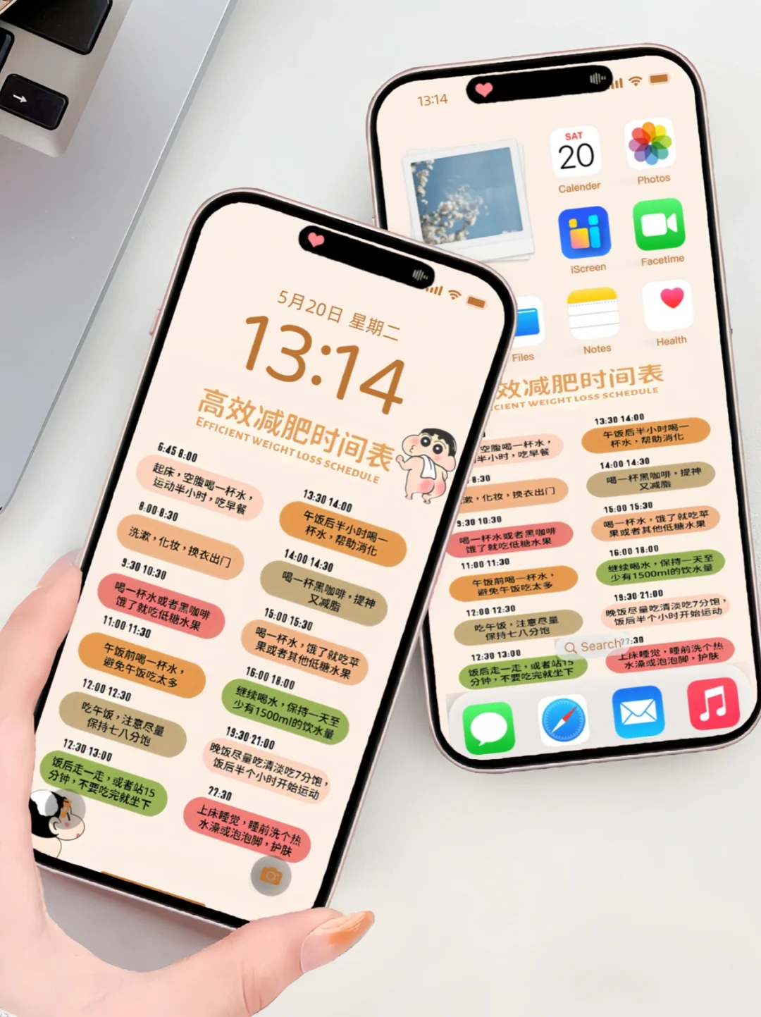 减肥时间表｜蜡笔小新