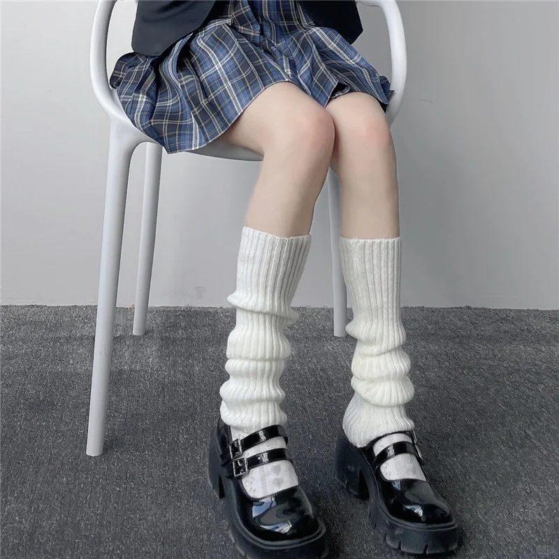 针织jkLolita袜套袜子女长筒小腿袜腿套