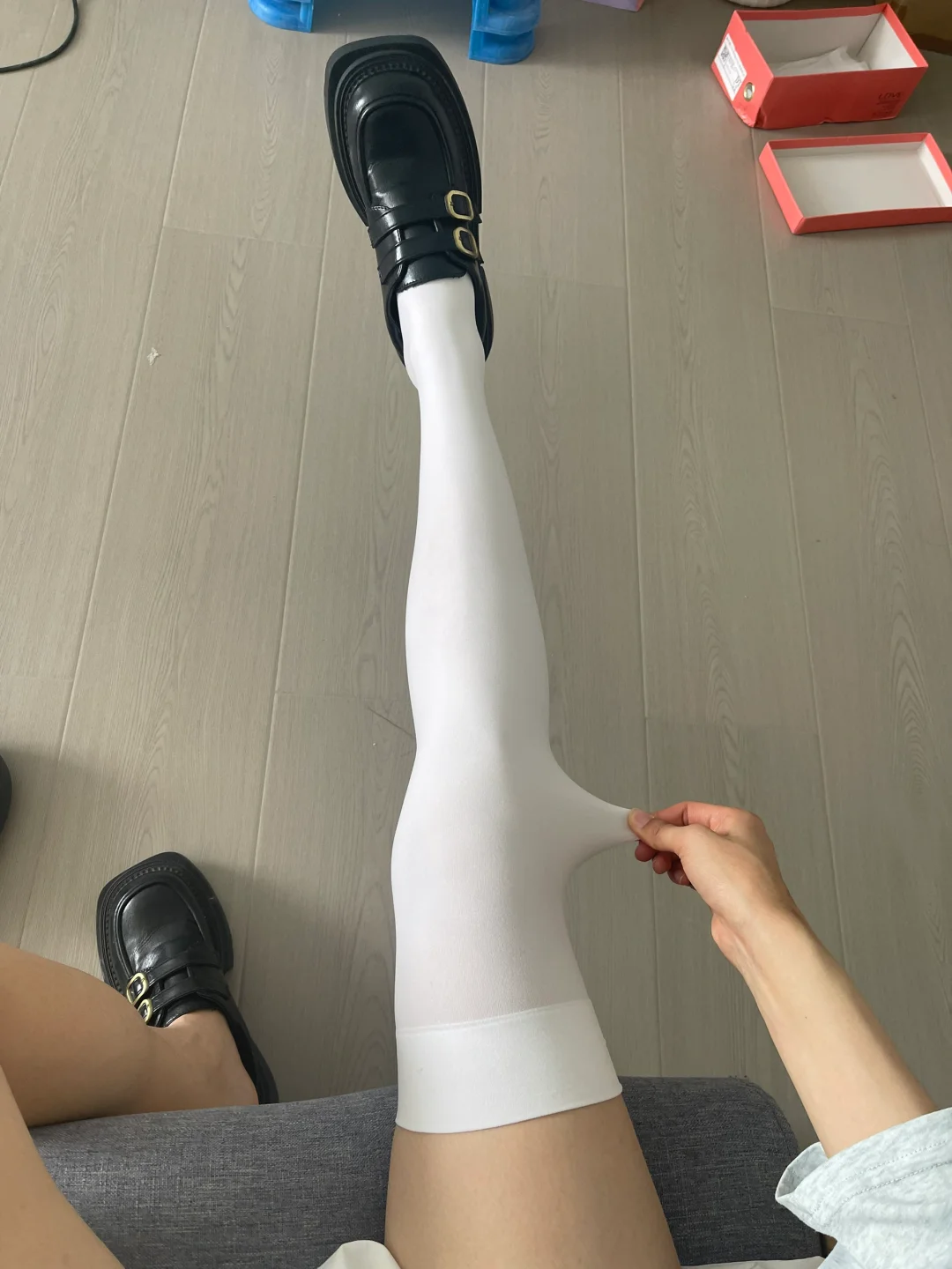 肉肉消失术｜压力过膝袜微胖小粗腿实拍！