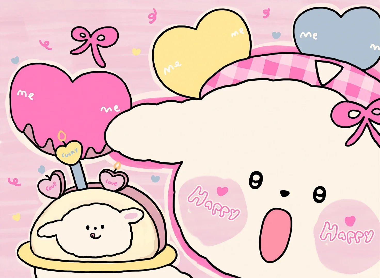平板电脑4k｜可爱壁纸꒰ঌᐢ.ˬ.ᐢ໒꒱🍓