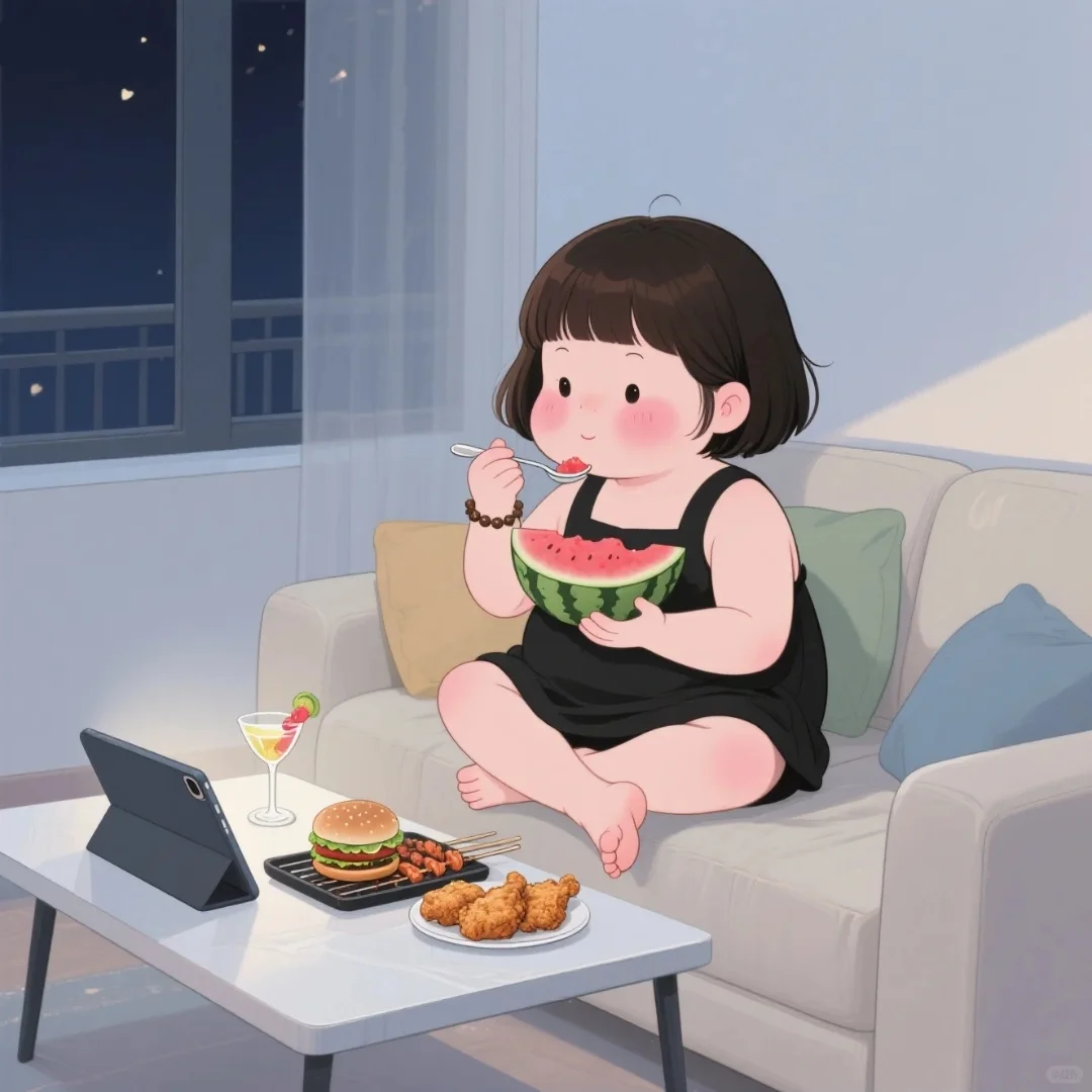 别人有钱存卡里，我有钱先存卡路里