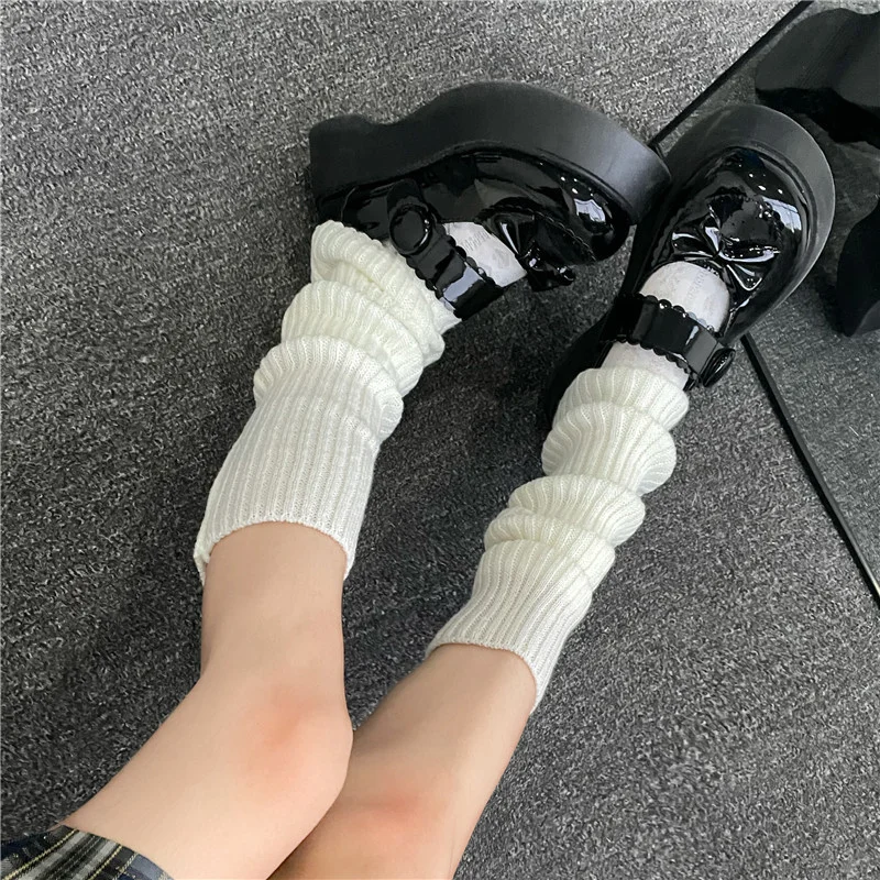 针织jkLolita袜套袜子女长筒小腿袜腿套