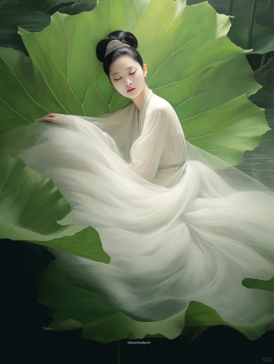 《荷韵清影：水中倩影》