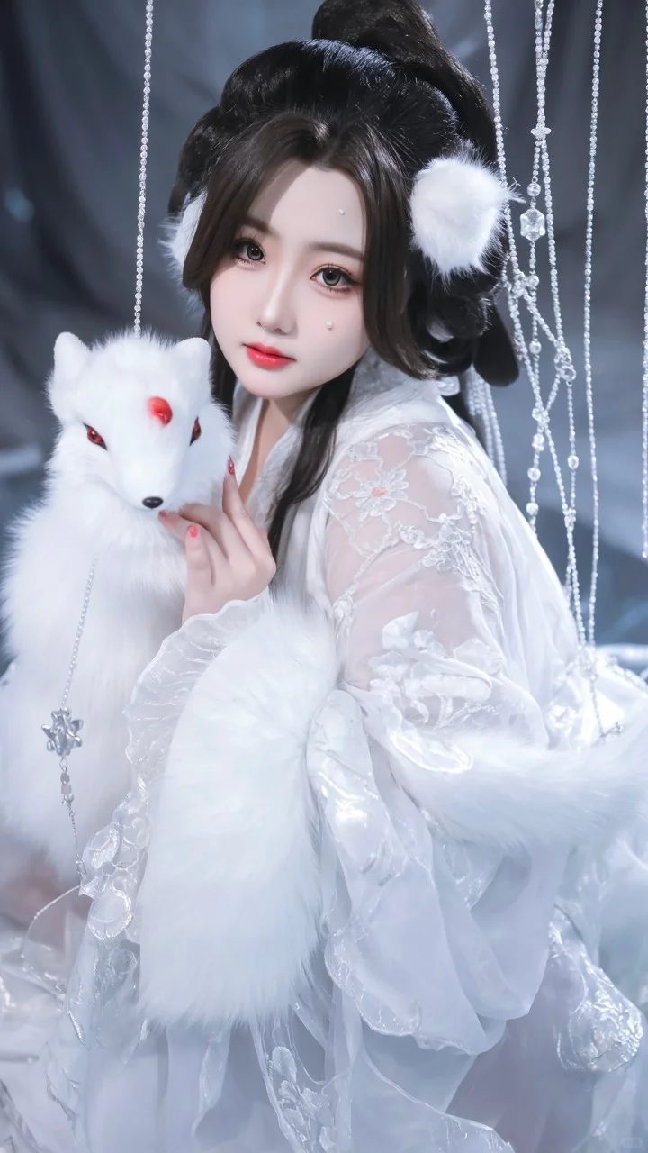 《雪狐踏月：仙袂逸影》系列写真
