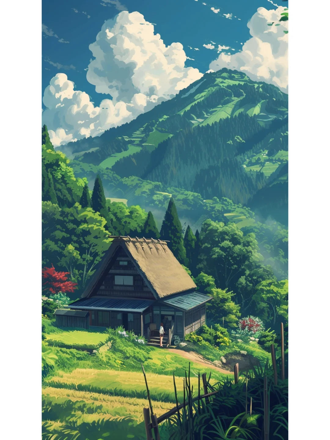 动漫壁纸❗宫崎骏治愈景色