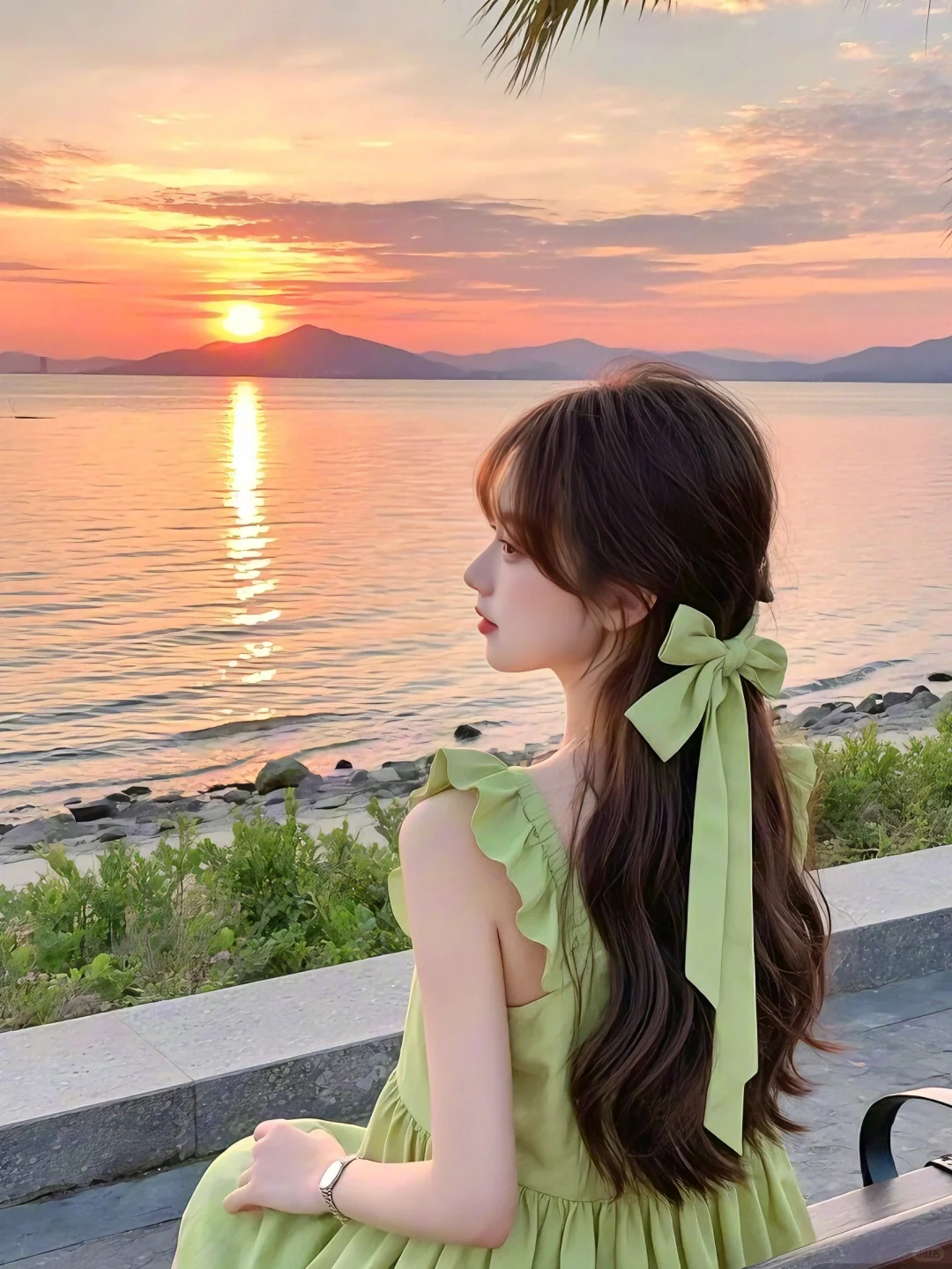 氛围感女生头像🫧夏日治愈系背影女头