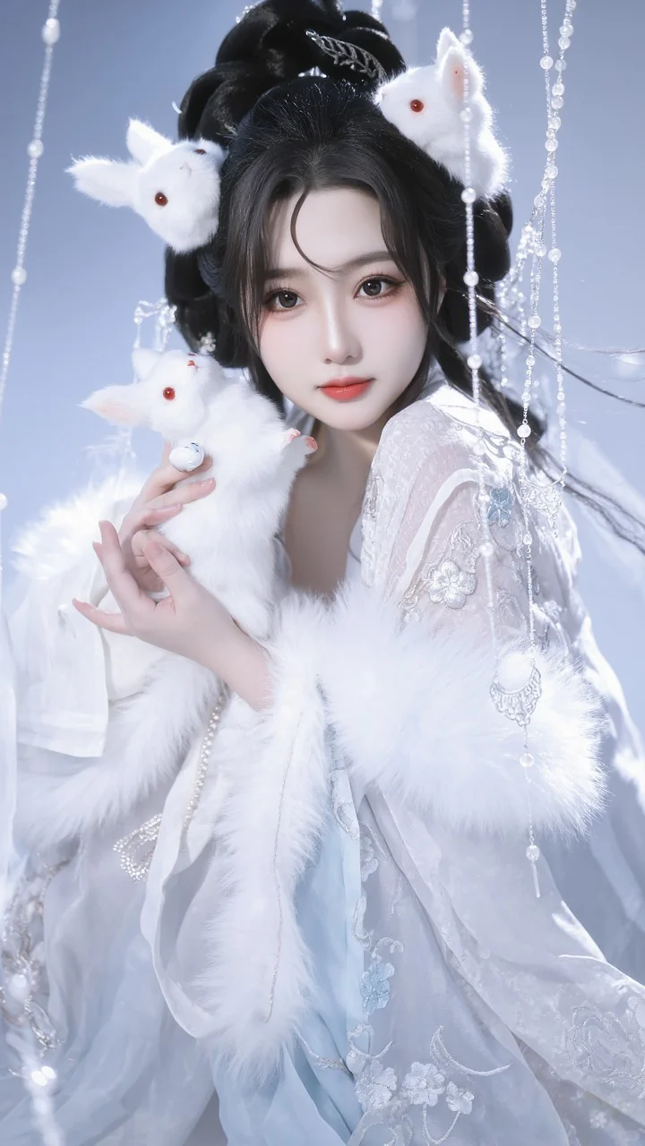 《雪狐踏月：仙袂逸影》系列写真