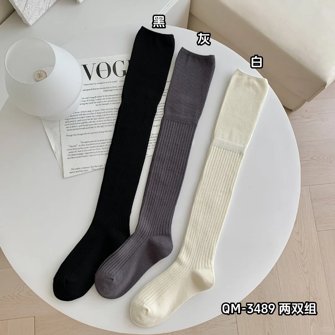 过膝女袜日系学生袜