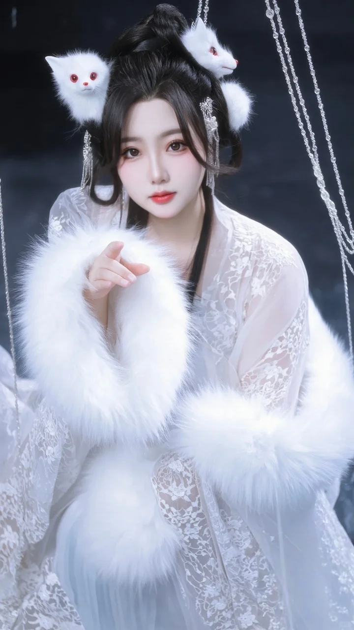 《雪狐踏月：仙袂逸影》系列写真