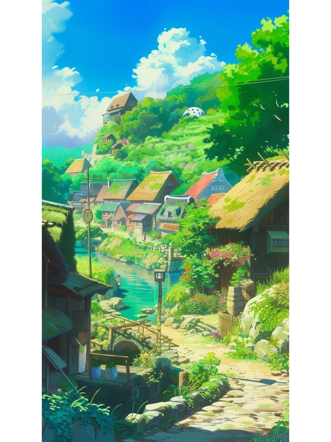 动漫壁纸❗宫崎骏治愈景色