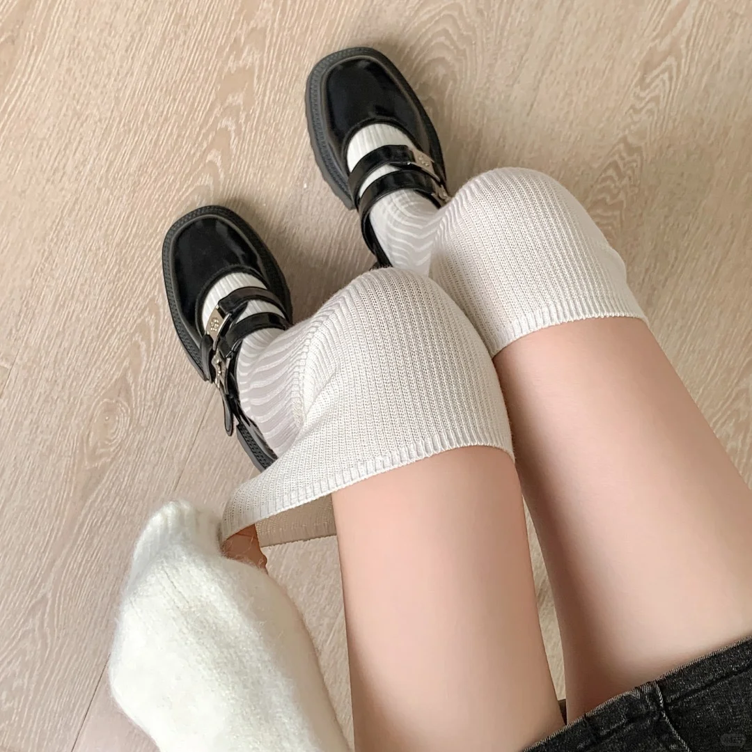 过膝女袜日系学生袜