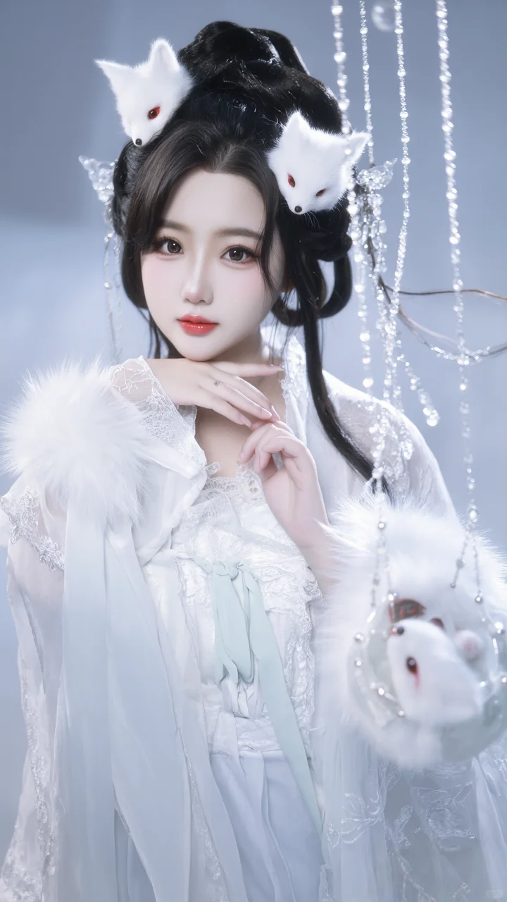 《雪狐踏月：仙袂逸影》系列写真