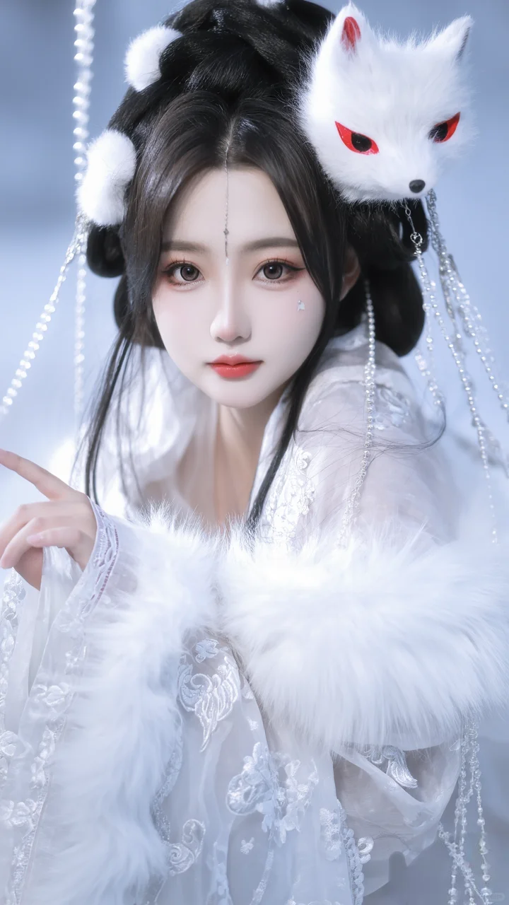 《雪狐踏月：仙袂逸影》系列写真