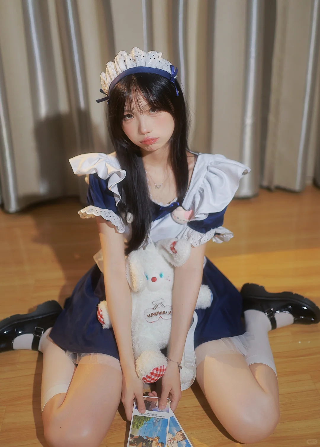 女仆装 搭配小腿袜好看 还是过膝袜出片