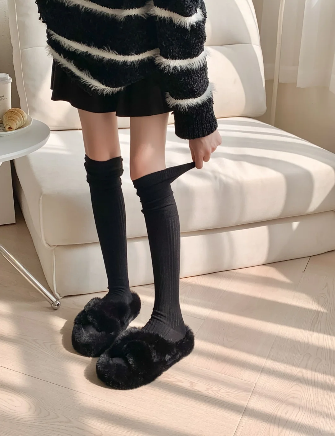 过膝女袜日系学生袜