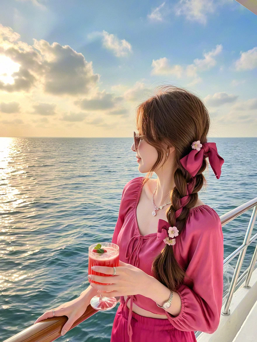 海边美女头像｜好美