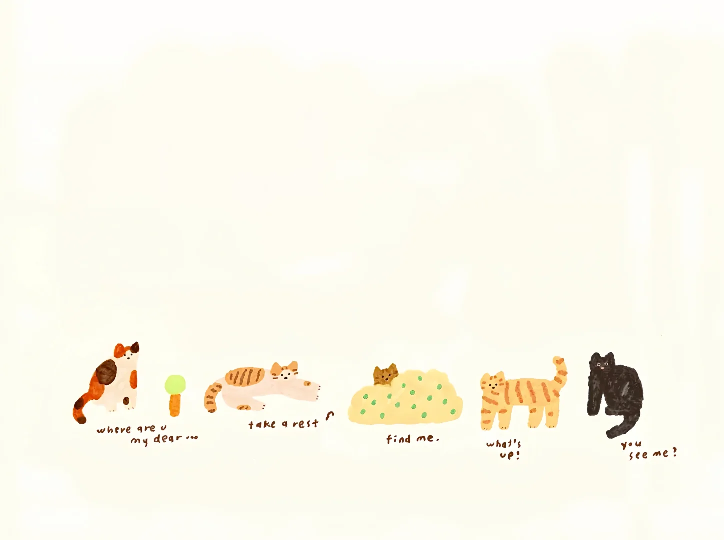 小猫壁纸｜iPad壁纸✨