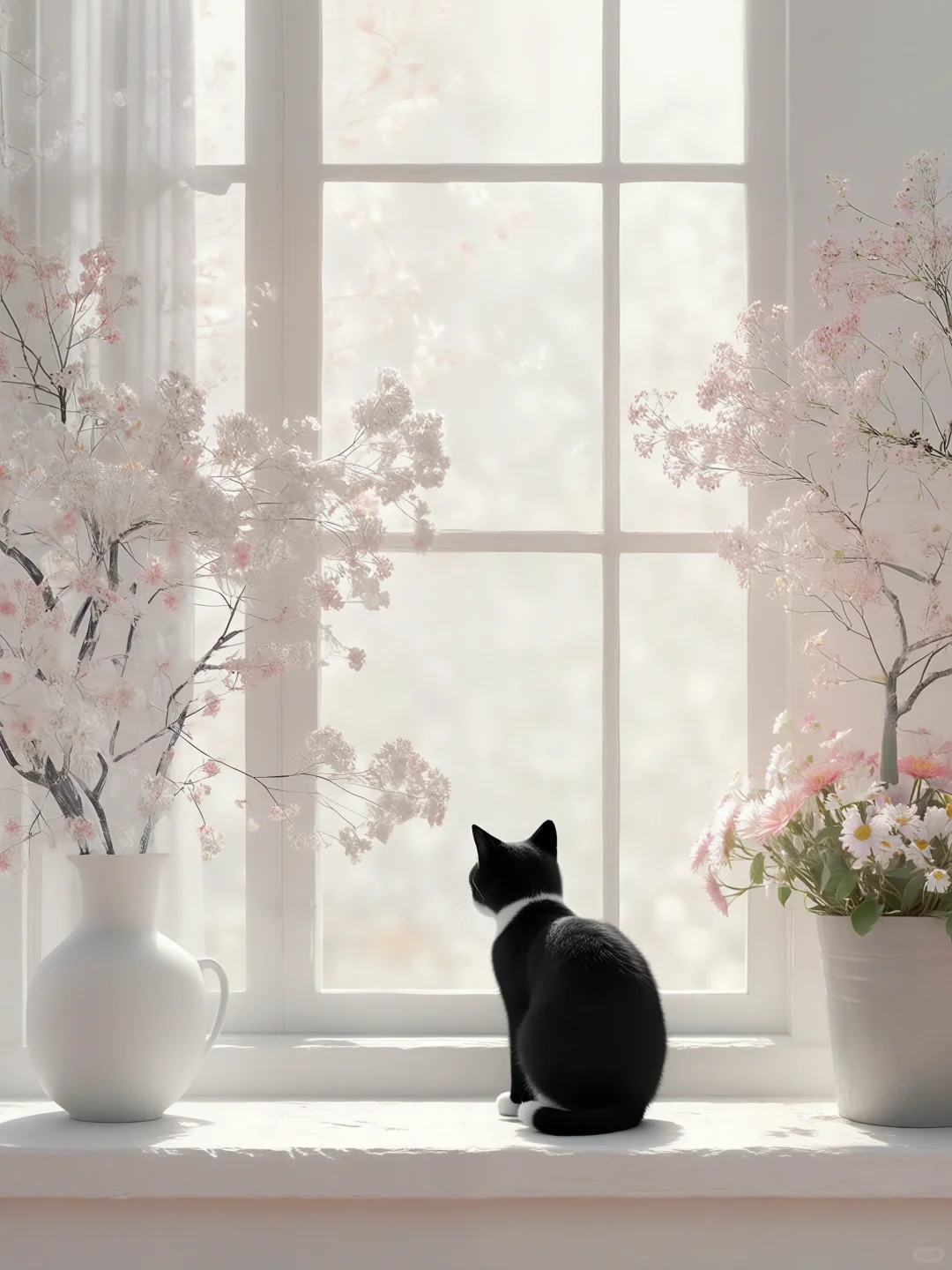 淋浴阳光的猫咪