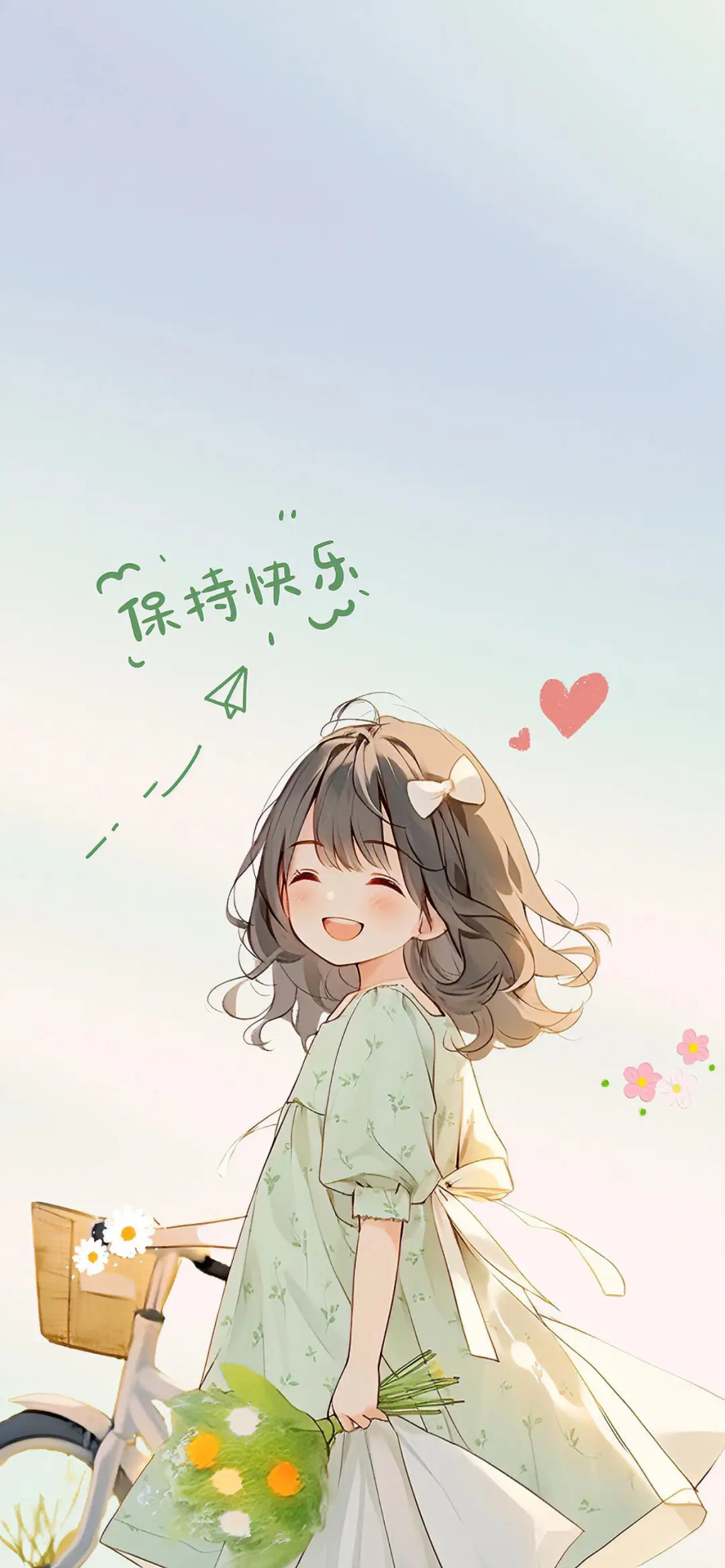 治愈系手绘人物插画壁纸