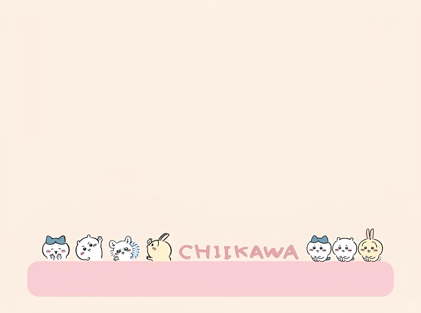 iPad壁纸｜chiikawa三小只系列