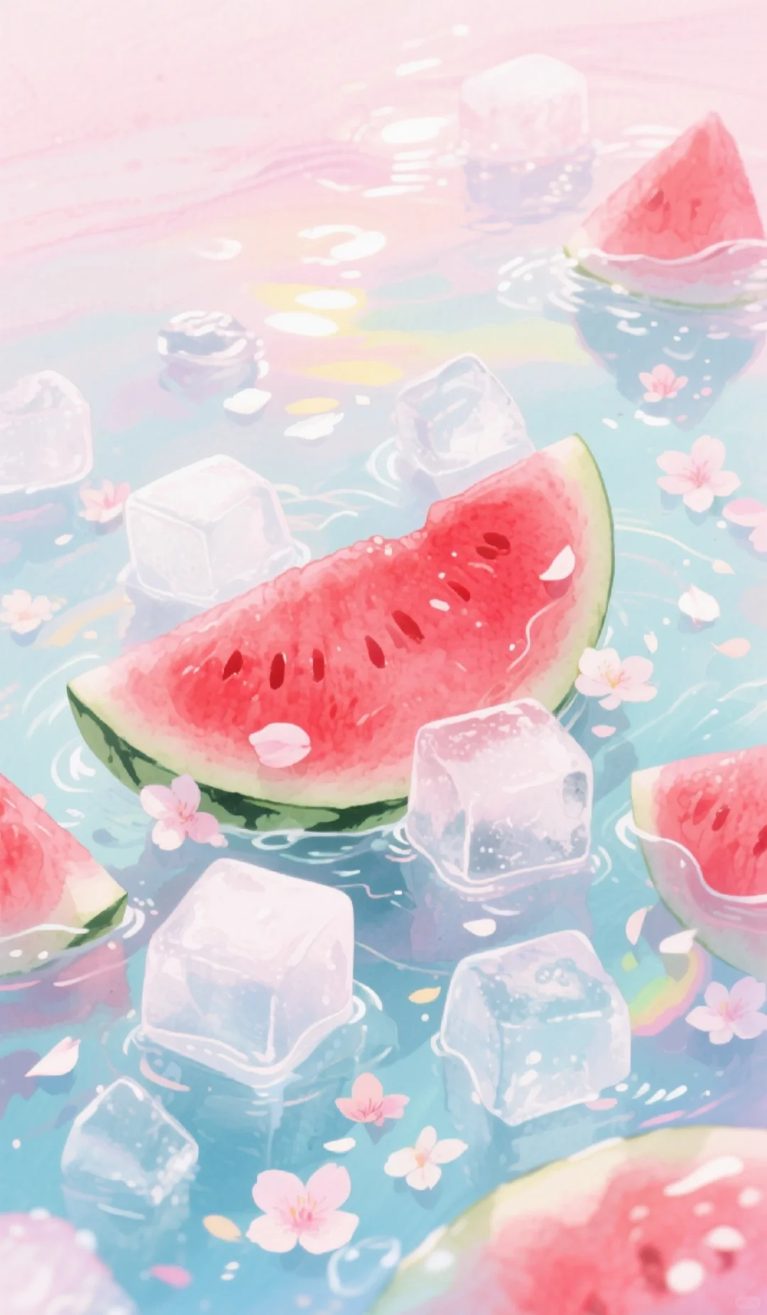 夏日清凉🧊🍉系列#治愈系#氛围感壁纸