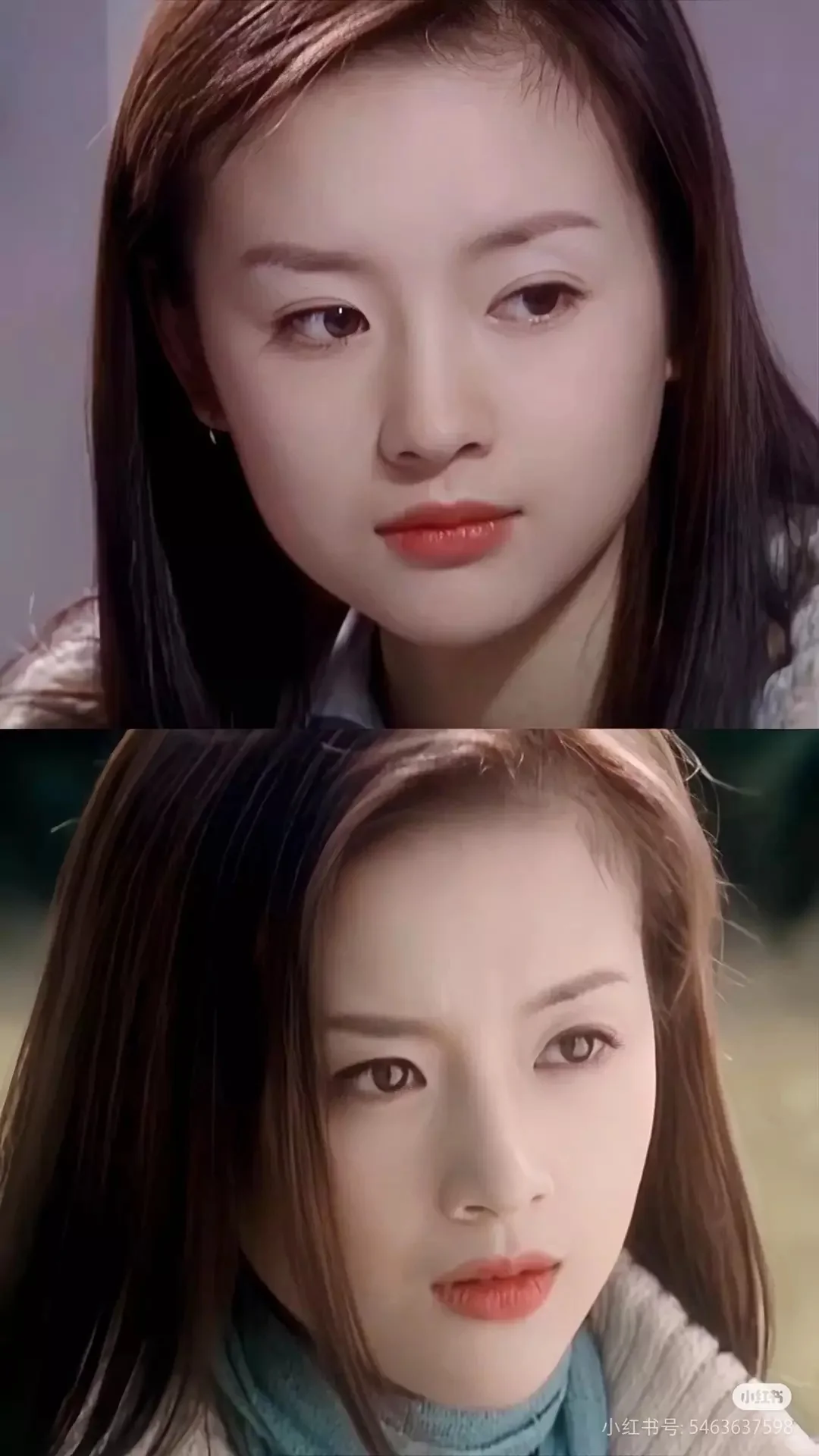 董洁年轻时的颜值，纯天然大美女😍