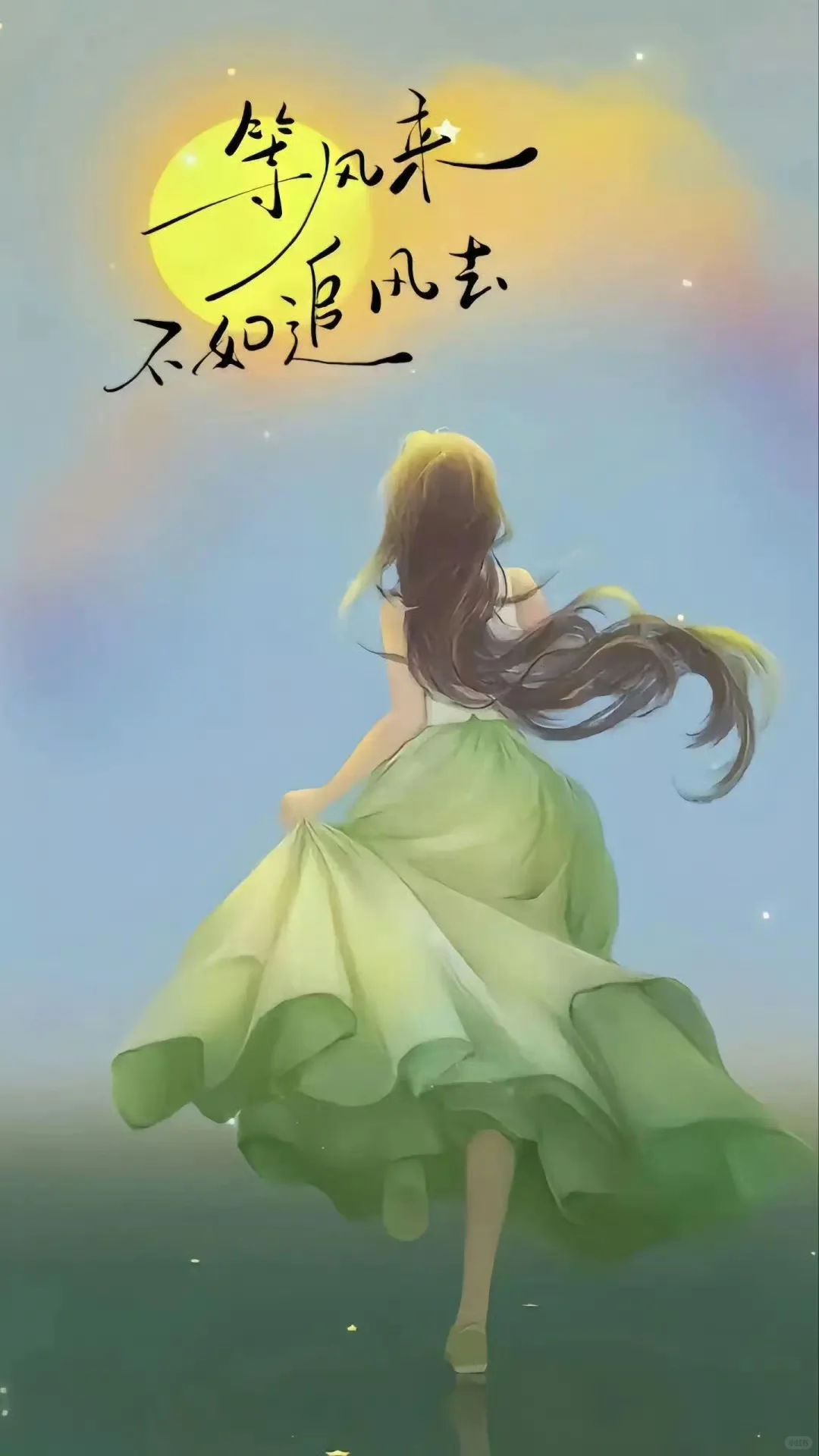 治愈系手绘人物插画壁纸