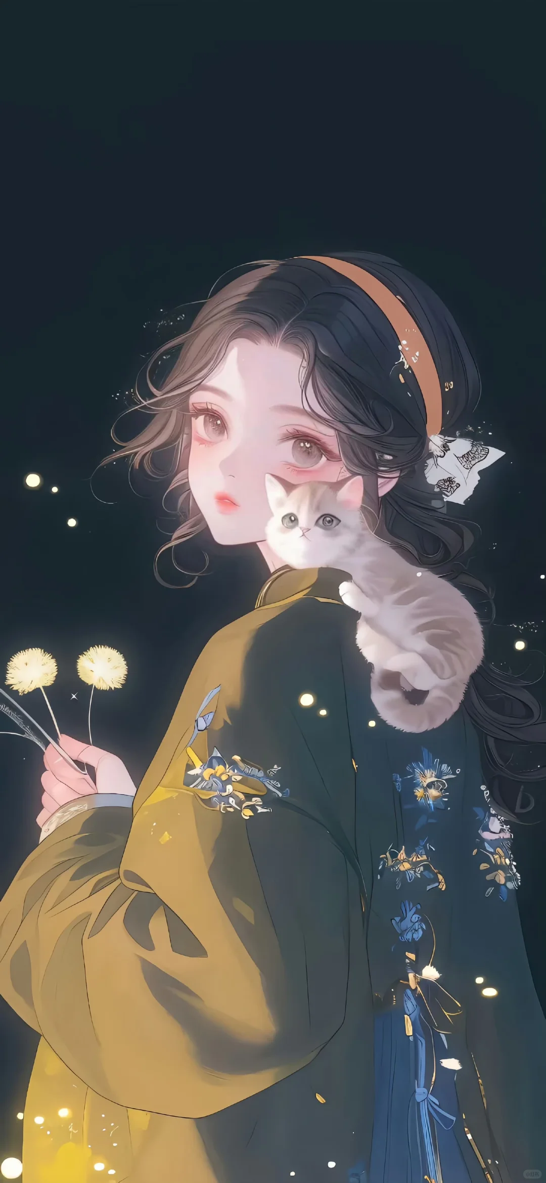 治愈系手绘人物插画壁纸