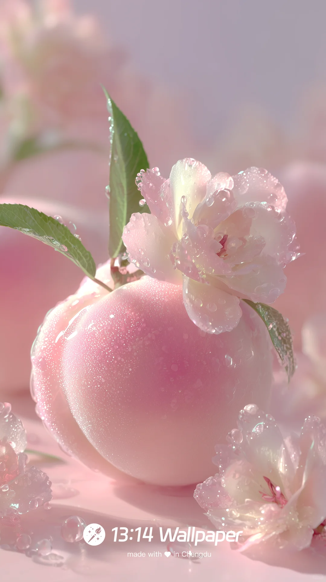 1314壁纸 | 水灵灵的水蜜桃壁纸