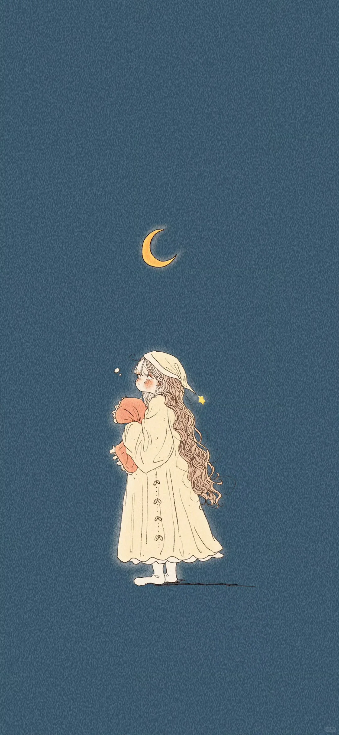 治愈系手绘人物插画壁纸